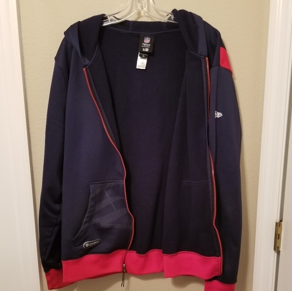NFL Team Apparel NE Patriots Navy Blue Full Zip Hoodie Jacket Men's Size XL - Picture 2 of 6